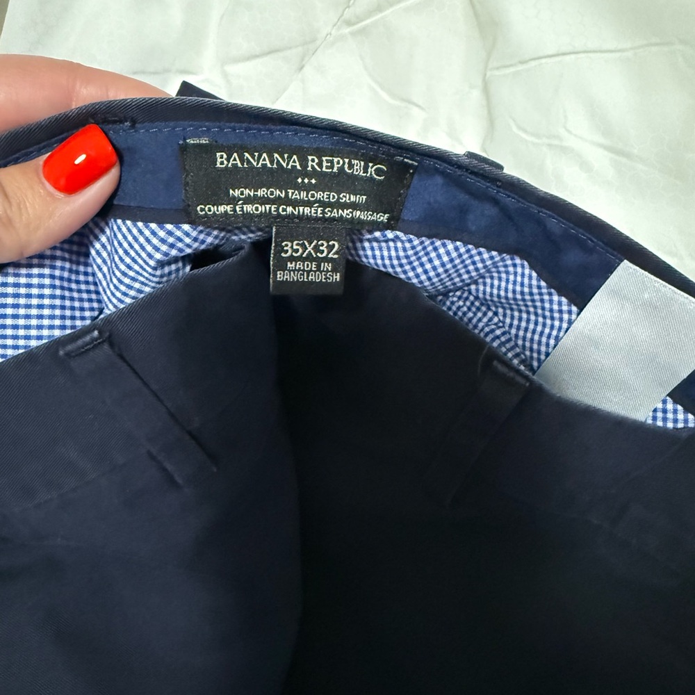 Banana Republic Men's Dark Blue Chinos